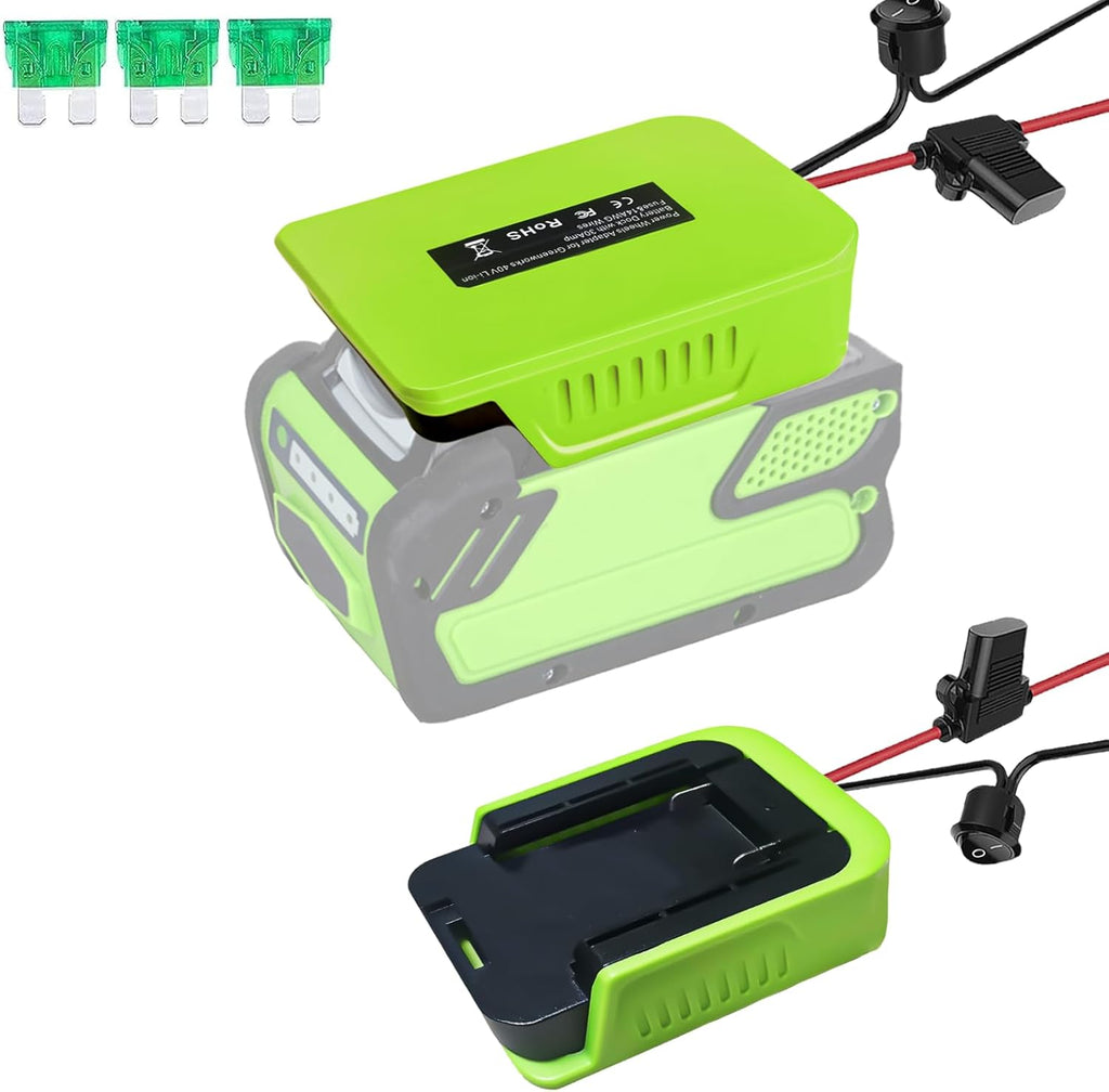 14 Gauge Power Adapter for 40V Lithium-ion Battery with Fuse & Switch K60439