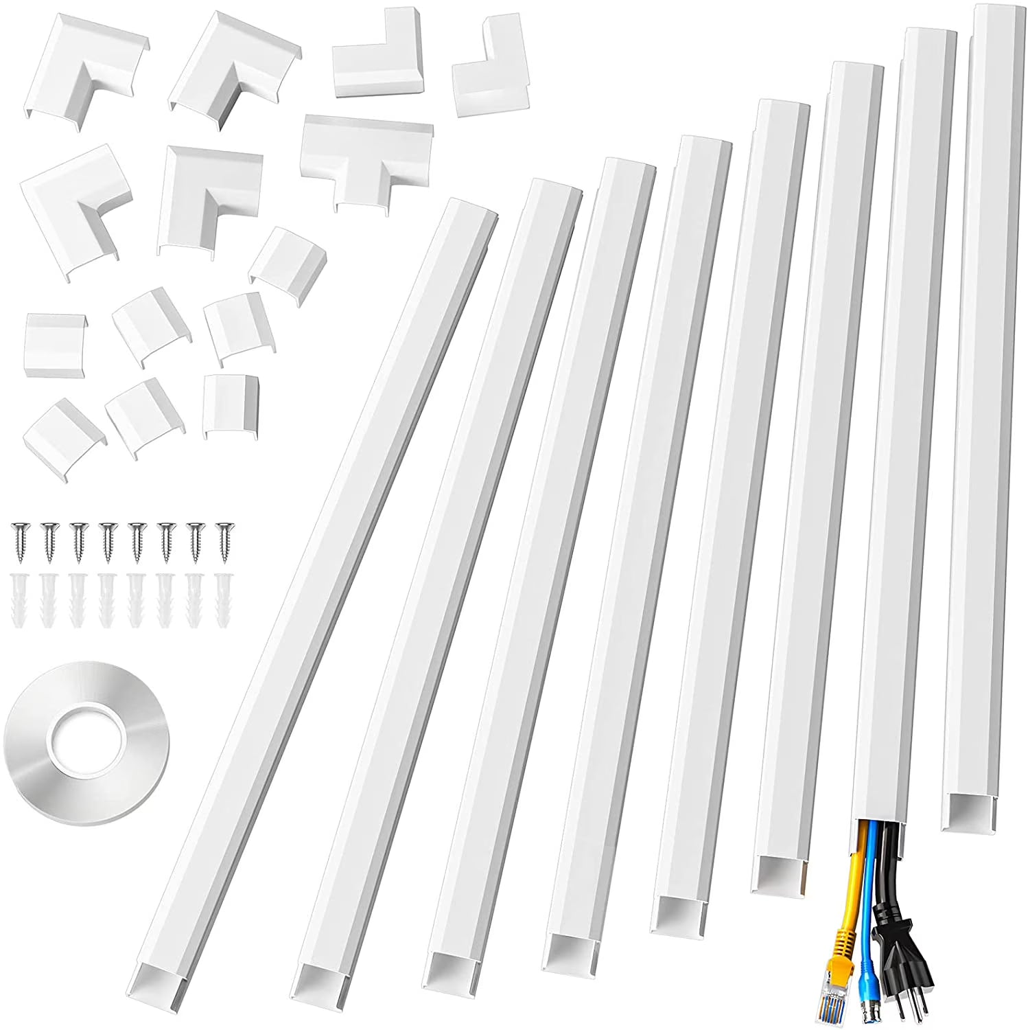 White Cable Raceway Kit K837562
