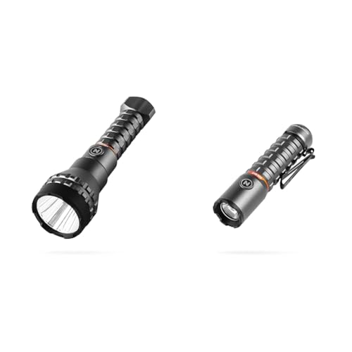 Rechargeable LED Flashlight with 4 Light Modes, Storm Gray T5647