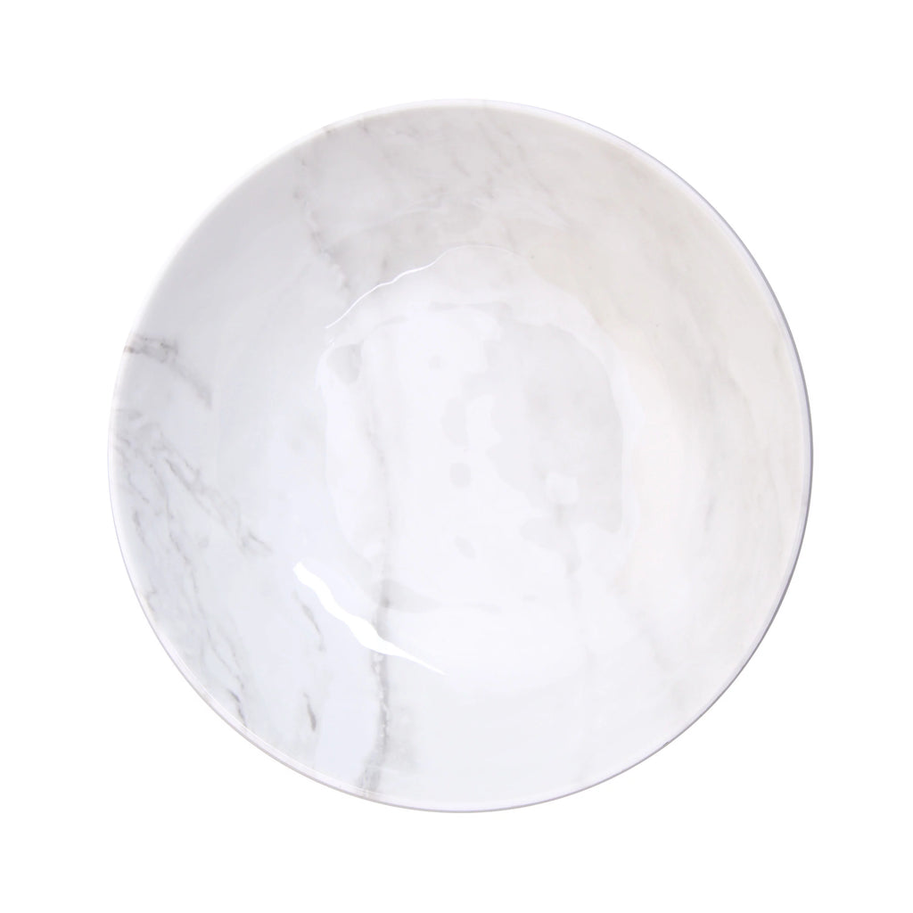 12-Piece Melamine Grey and White Marble Dinnerware Set P807