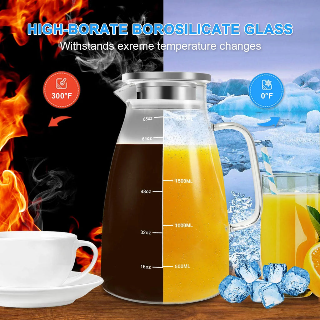 68oz Glass Pitcher with Lid K510