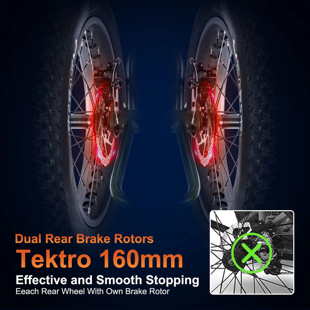 Black 750W 48V 20Ah Electric Tricycle C2132