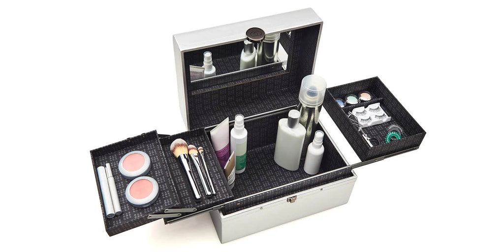 Large Silver Train Case F926