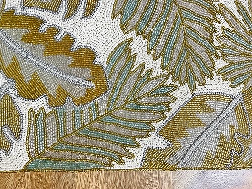 Handmade Beaded Table Runner 13x36 inches Multicolour Z9875