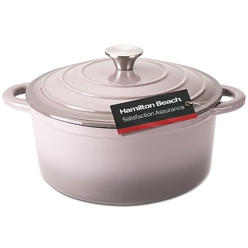 Red Enameled Cast Iron Dutch Oven 5.5-Quart with Lid P192