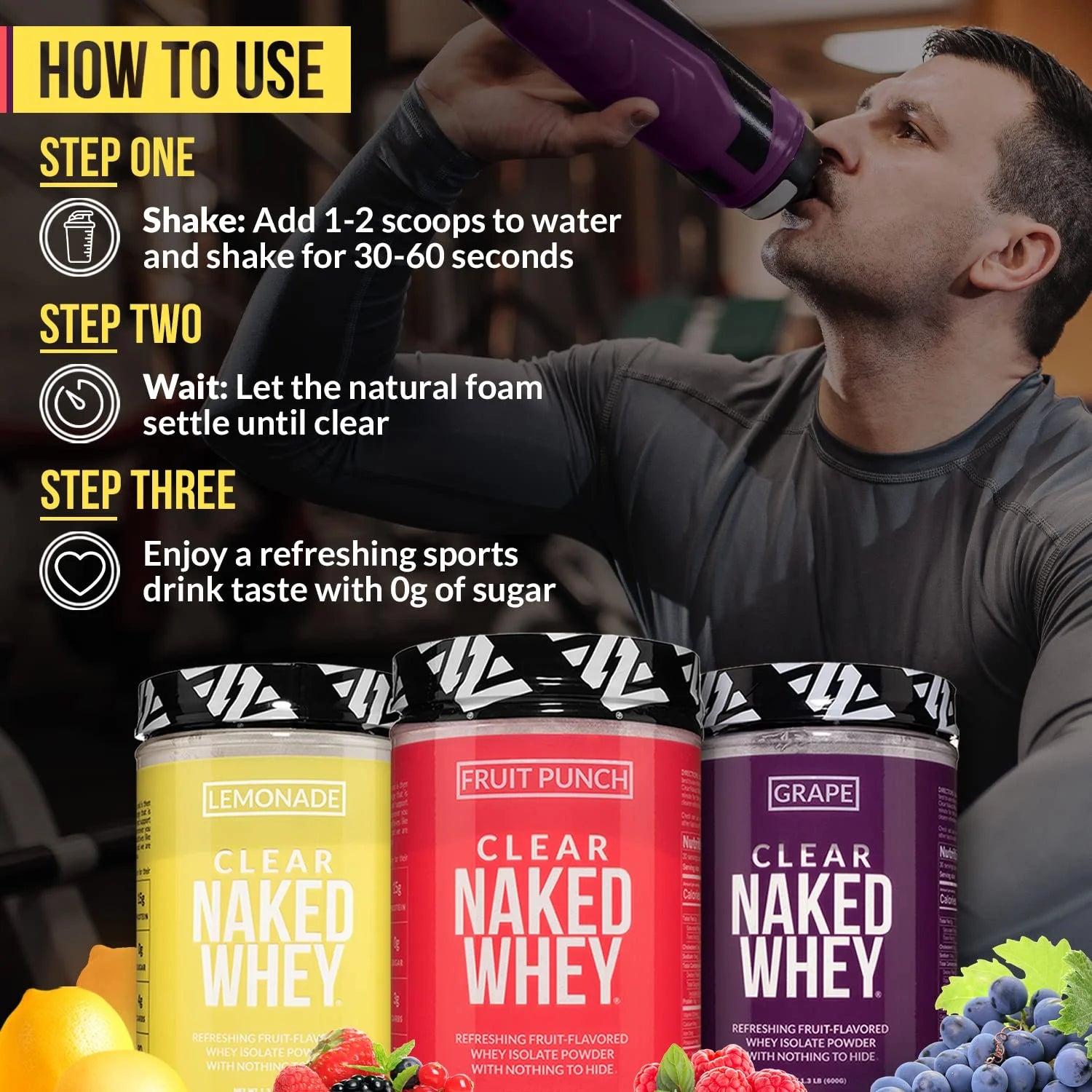 Fruit Punch Whey Protein Isolate, 30 Servings C142312