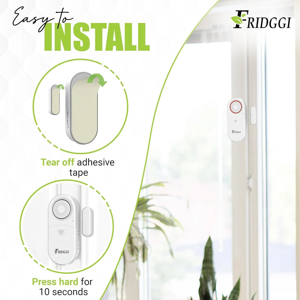 3in1 Alarm Door Ajar Chime with Delay White E102799