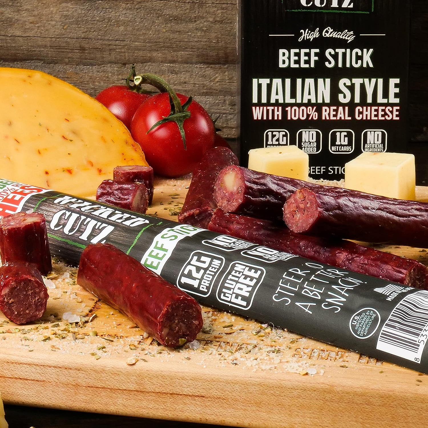 1.5 oz 18-Pack Beef Jerky Sticks W65234