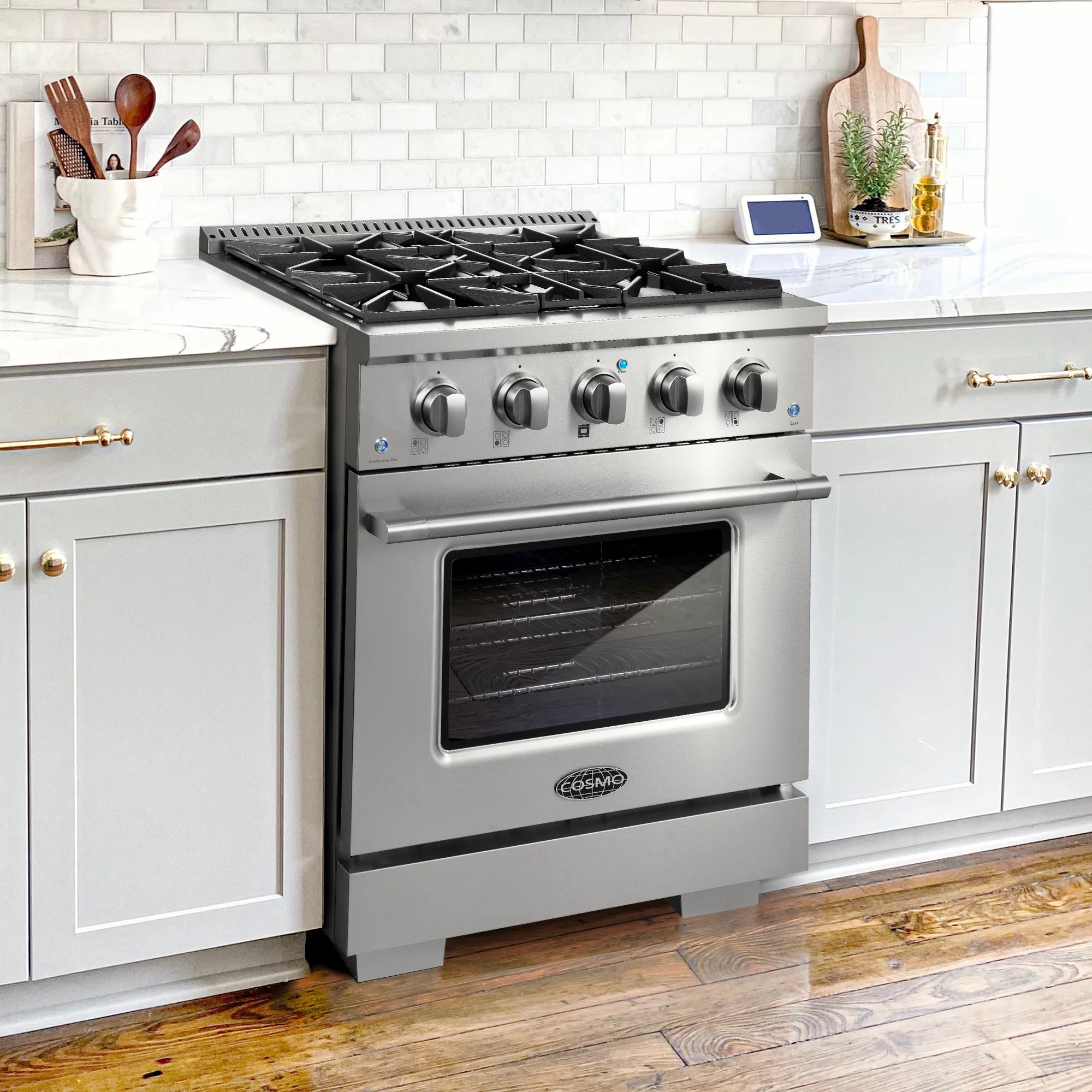Stainless Steel Gas Range with 4 Burners J9362