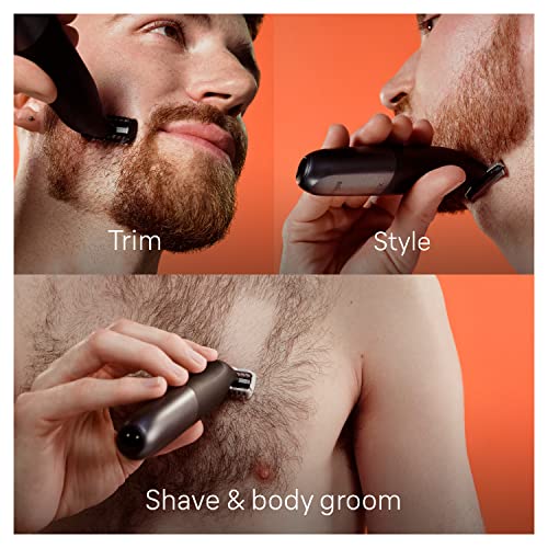 Hybrid Electric Beard Trimmer & Body Shaver, Waterproof O959973
