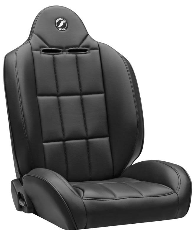 Black Vinyl Suspension Seat N7386