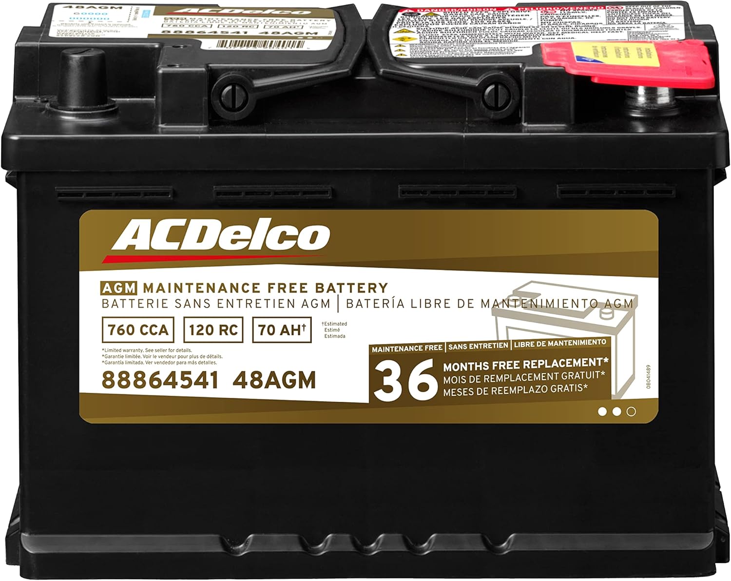 Black AGM BCI Group 48 Battery A134503