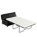 Twin Size Leather Folding Ottoman Sleeper Chair Bed K759379
