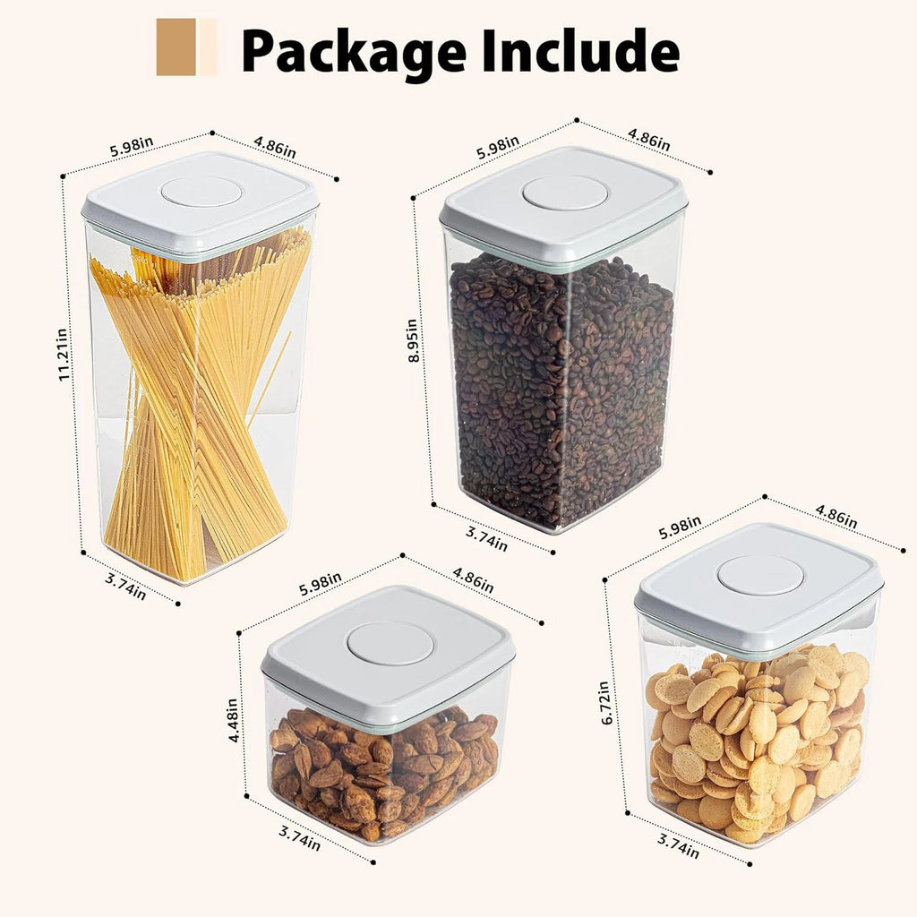 4-Piece Airtight Food Storage Containers K141