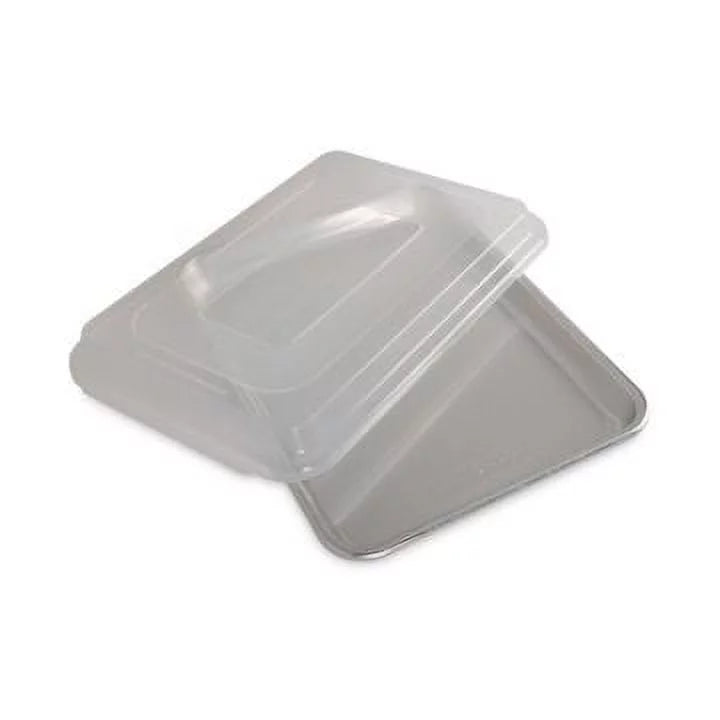 Aluminum Baker's Quarter Sheet with Lid, 11.4" x 8" x 1" M605048