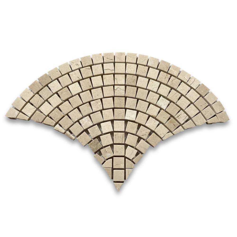 13 x 7 Marble Mosaic Sheet Subway Wall & Floor Tile Q49363