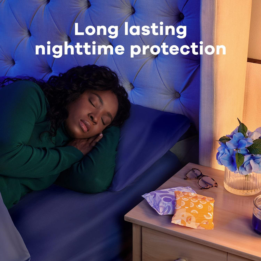 72 Count Unscented Overnight Pads with Wings X3798