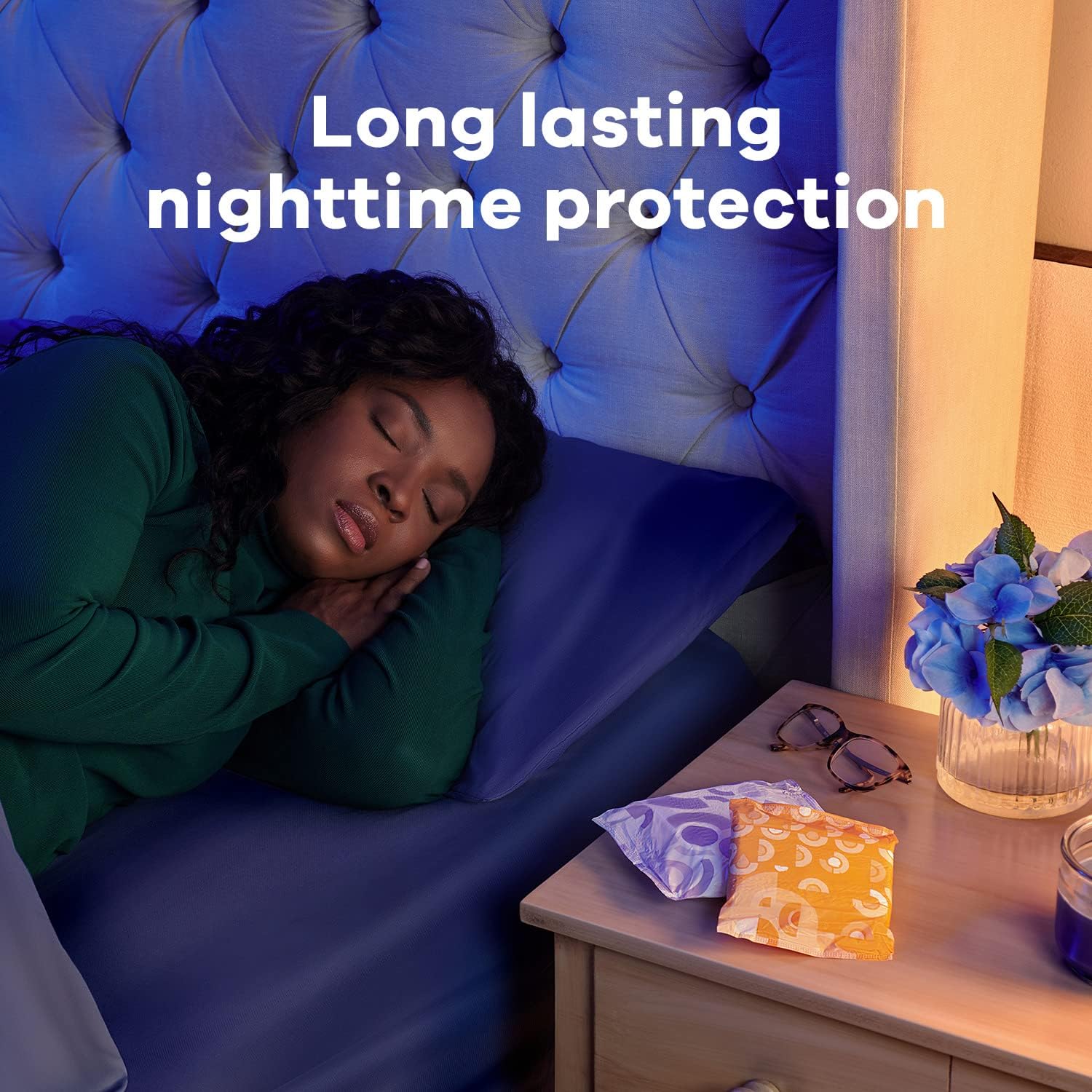 72 Count Unscented Overnight Pads with Wings X3798