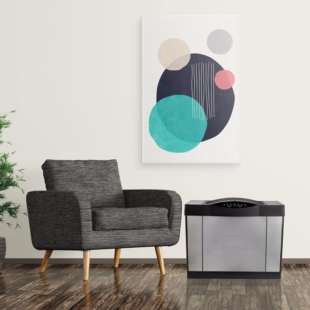Digital Whole-House Console-Style Evaporative Humidifier (Silver) E506573