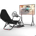 Racing Simulator Cockpit with TV Monitor Stand C9340
