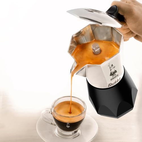 2 Cups 3.4 Oz Aluminum Black Stovetop Coffee Maker N53564