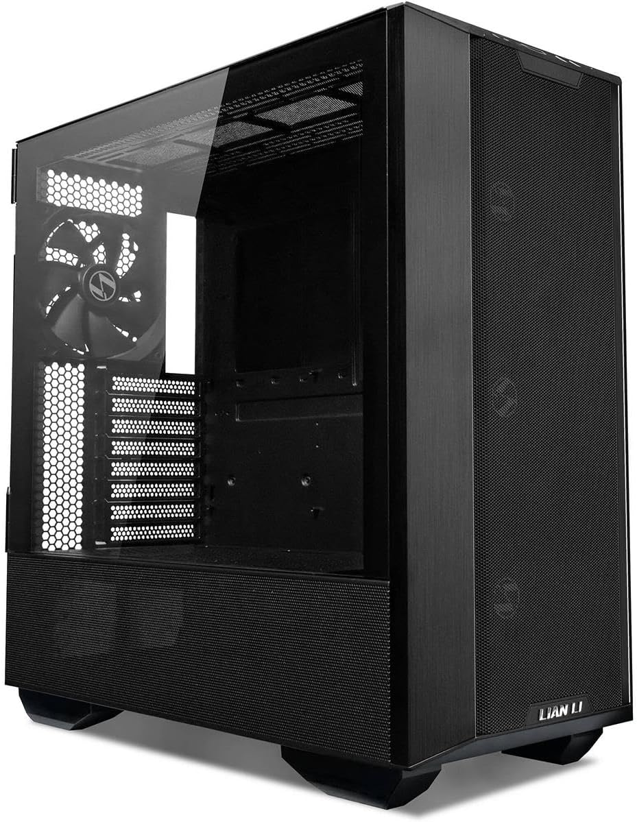 Black Tempered Glass E-ATX Mid-Tower Computer Case M65524