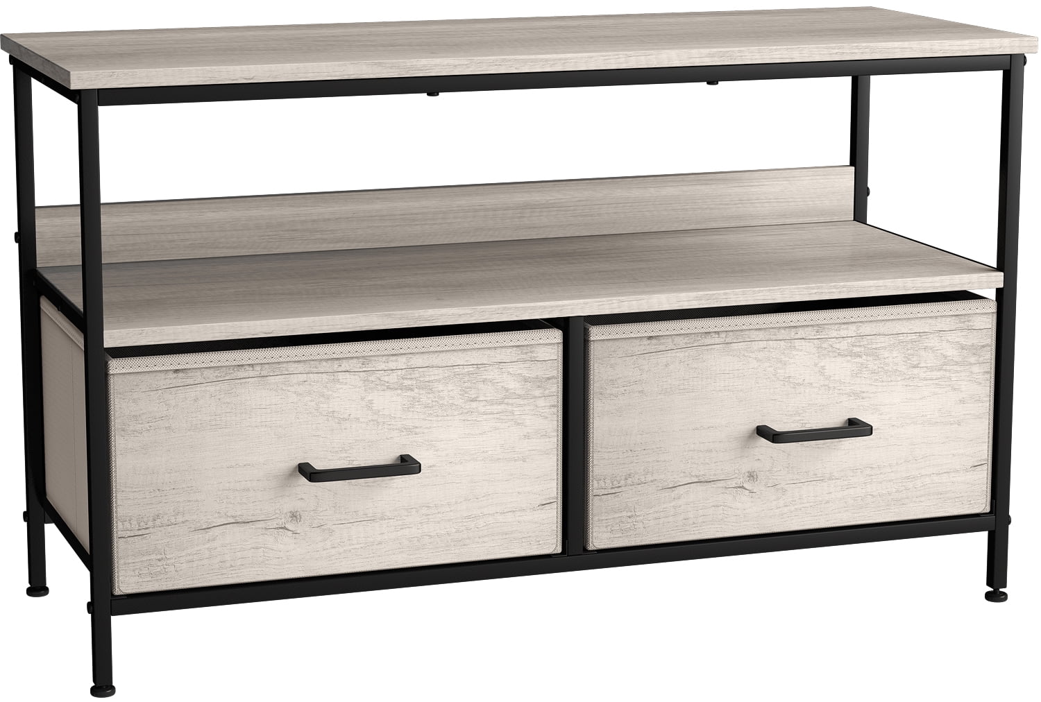 Rustic Beige TV Stand Dresser with 2 Drawers H20053