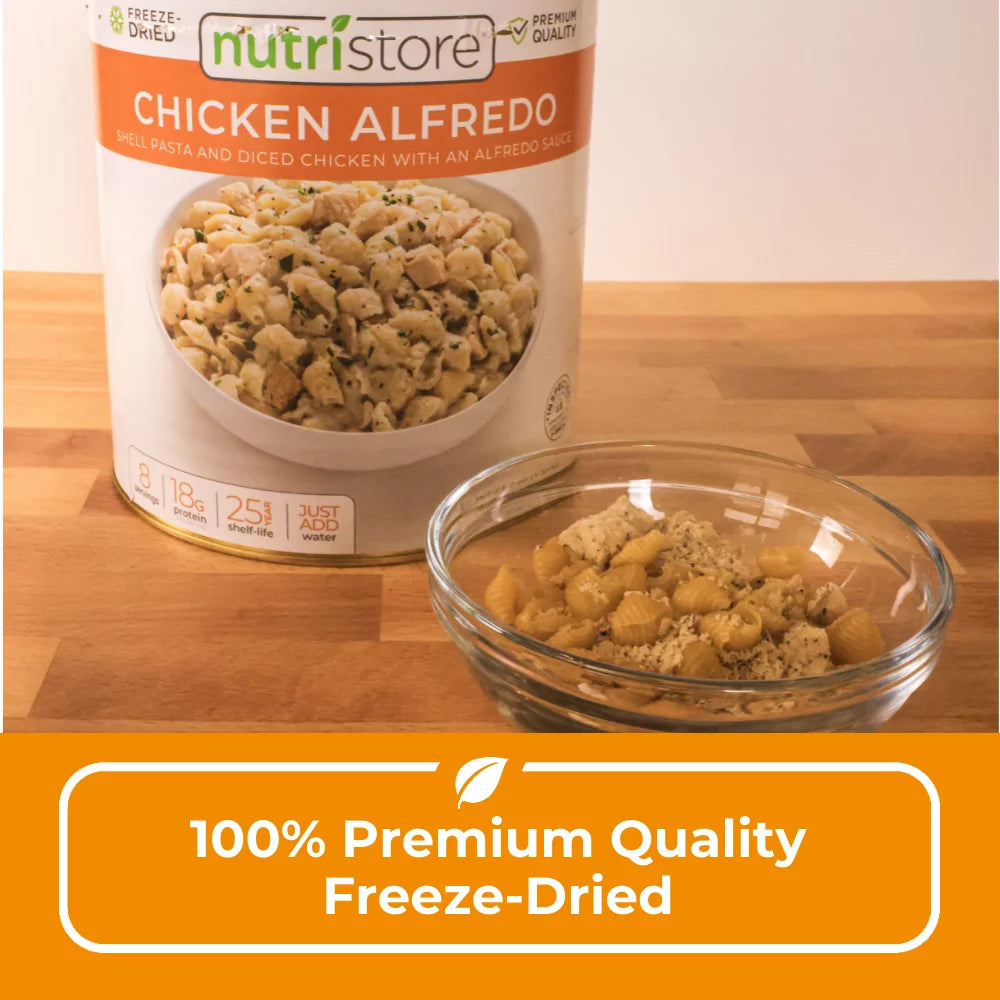 Freeze-Dried Chicken Alfredo Emergency Survival Bulk Food Storage Meal V682062