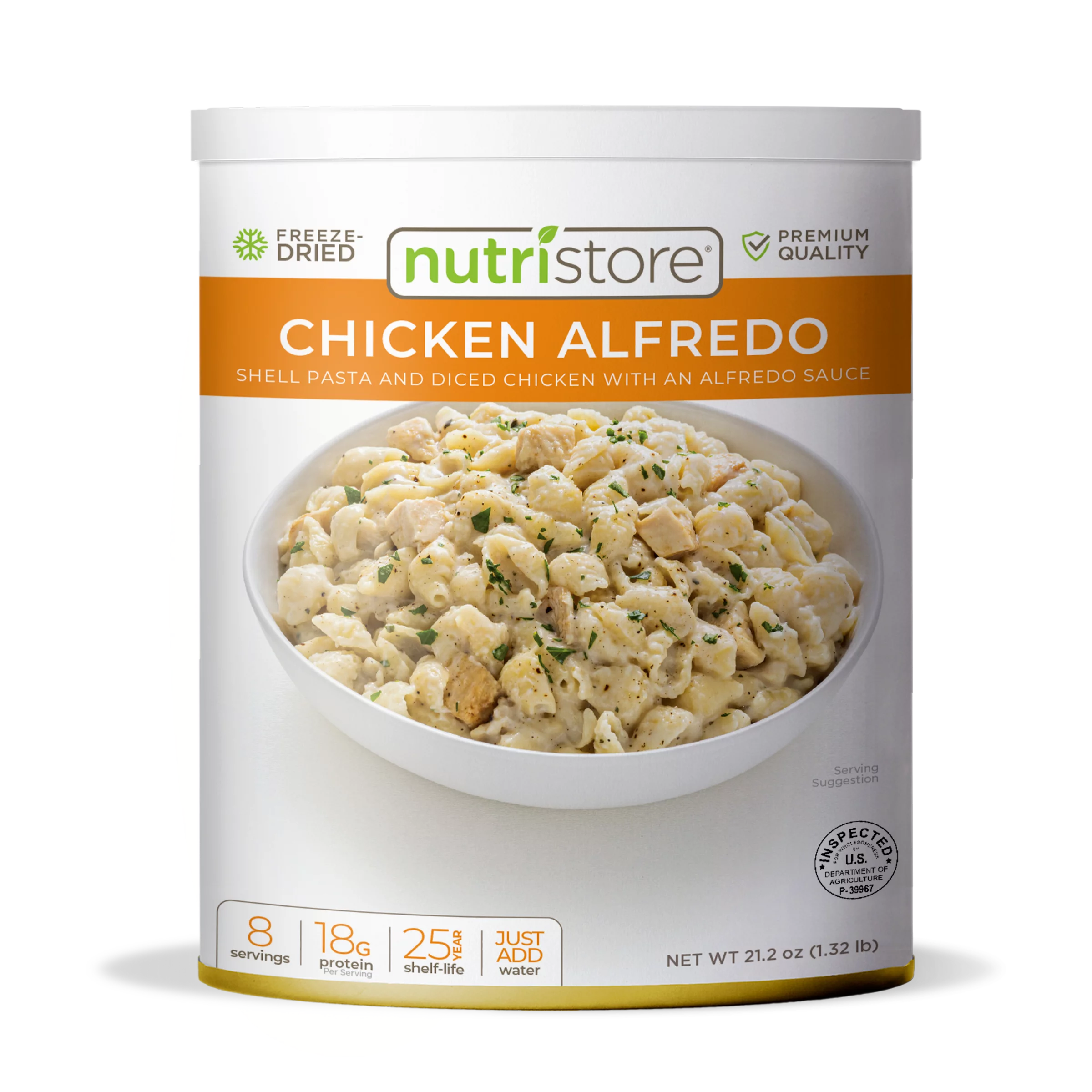 Freeze-Dried Chicken Alfredo Emergency Survival Bulk Food Storage Meal V682062