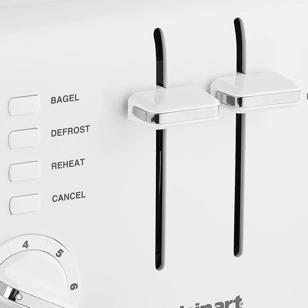 White 4-Slice Compact Plastic Toaster H544370