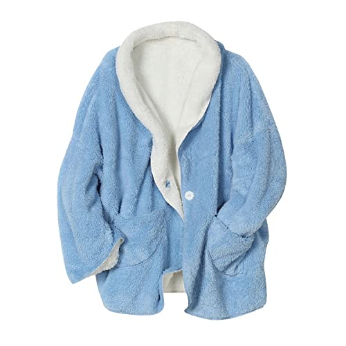 Fleece Bed Jacket with Pockets B135