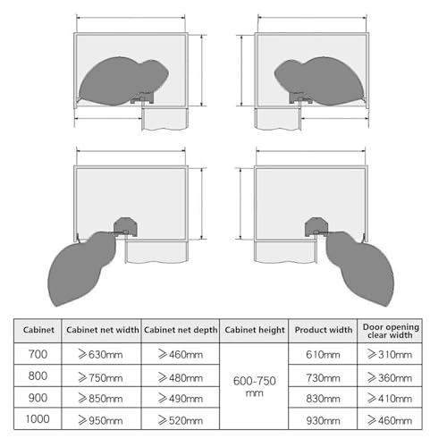 2-Tier Grey Pull Out Shelf Kitchen Cabinet Storage Rack X2675