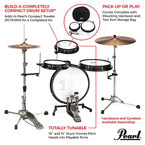 Compact Traveler Drum Set 18" Bass Drum & 10" Snare Drum with Bag J661304