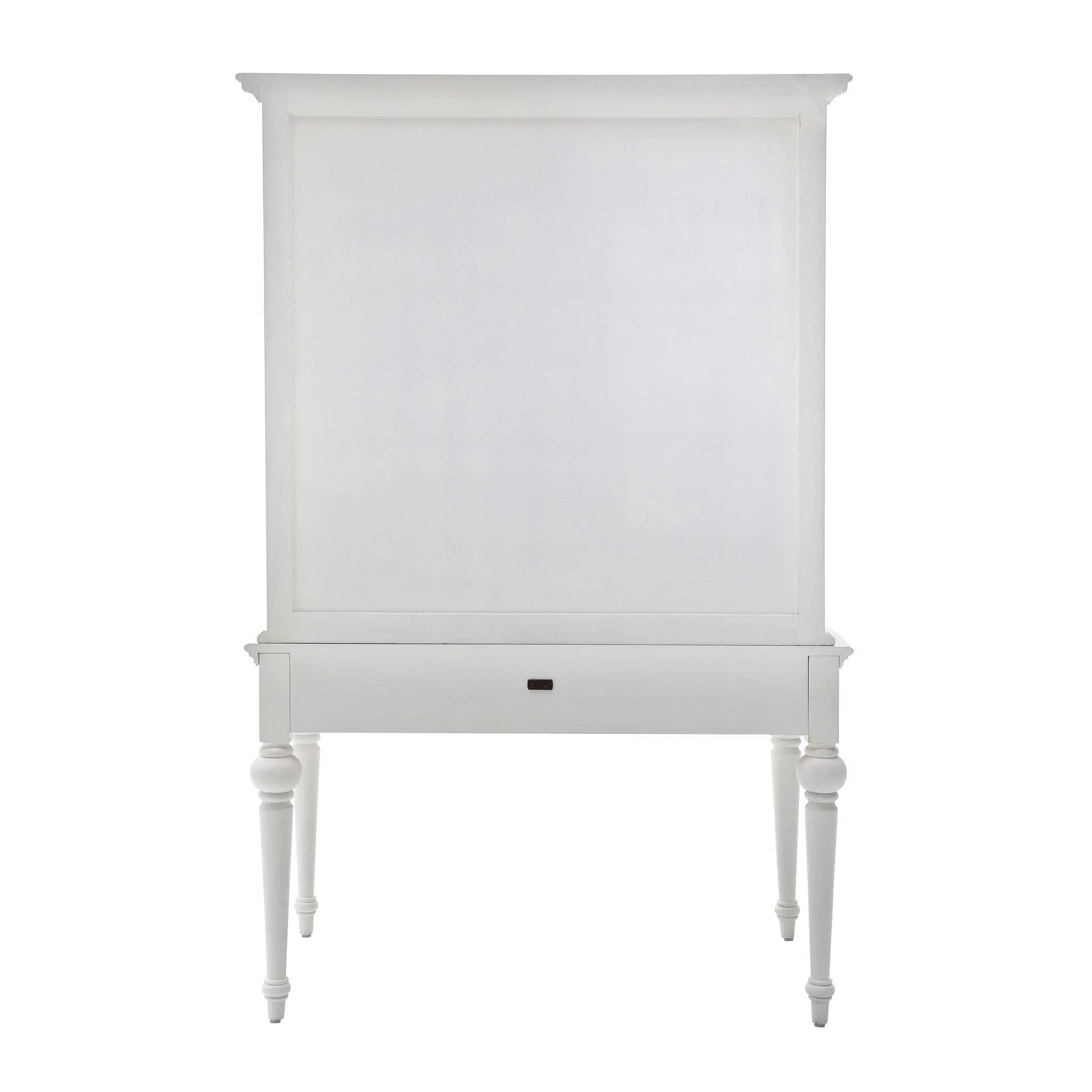 Antiqued White Writing Desk with Hutch B9366