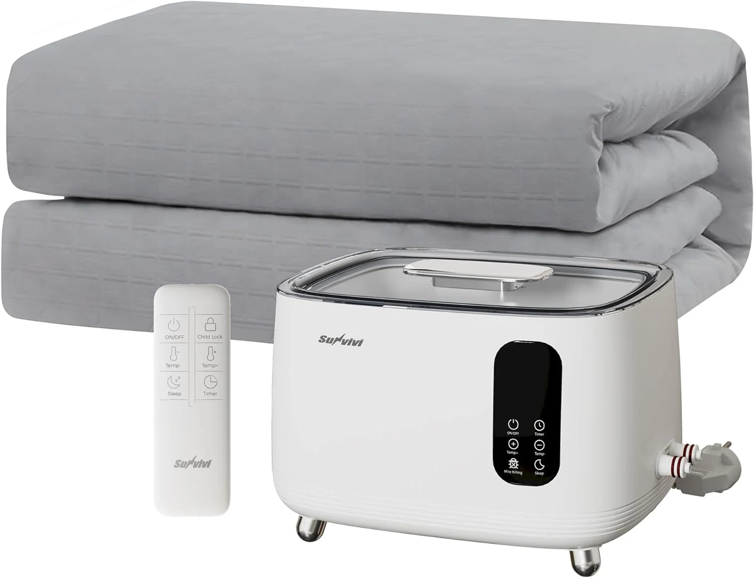 Water Heated Mattress Pad, 77" x 69", Non-Electric, Machine Washable M384