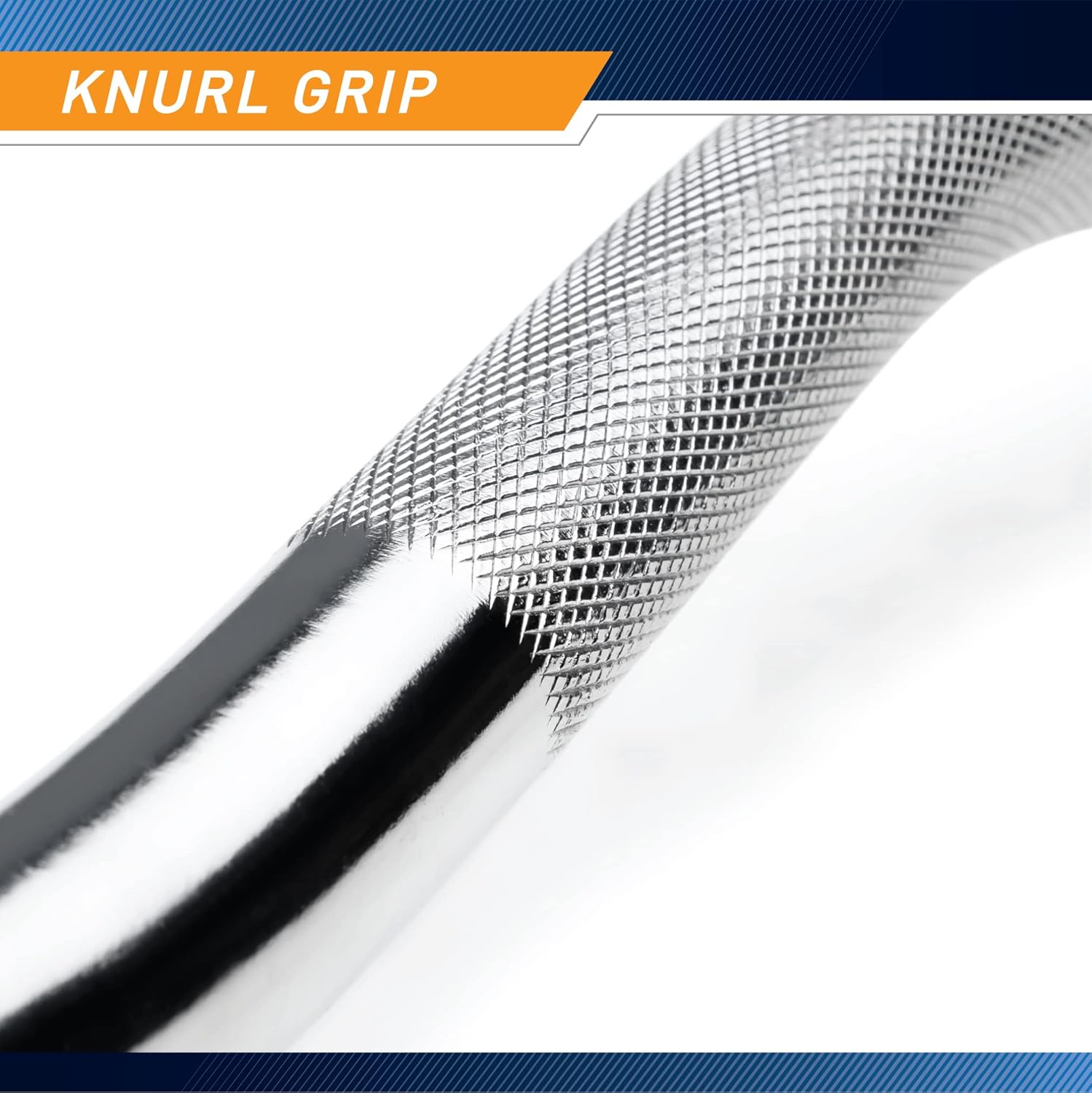 Chrome Steel Curl Bar with Collars Pack of 2 S69515