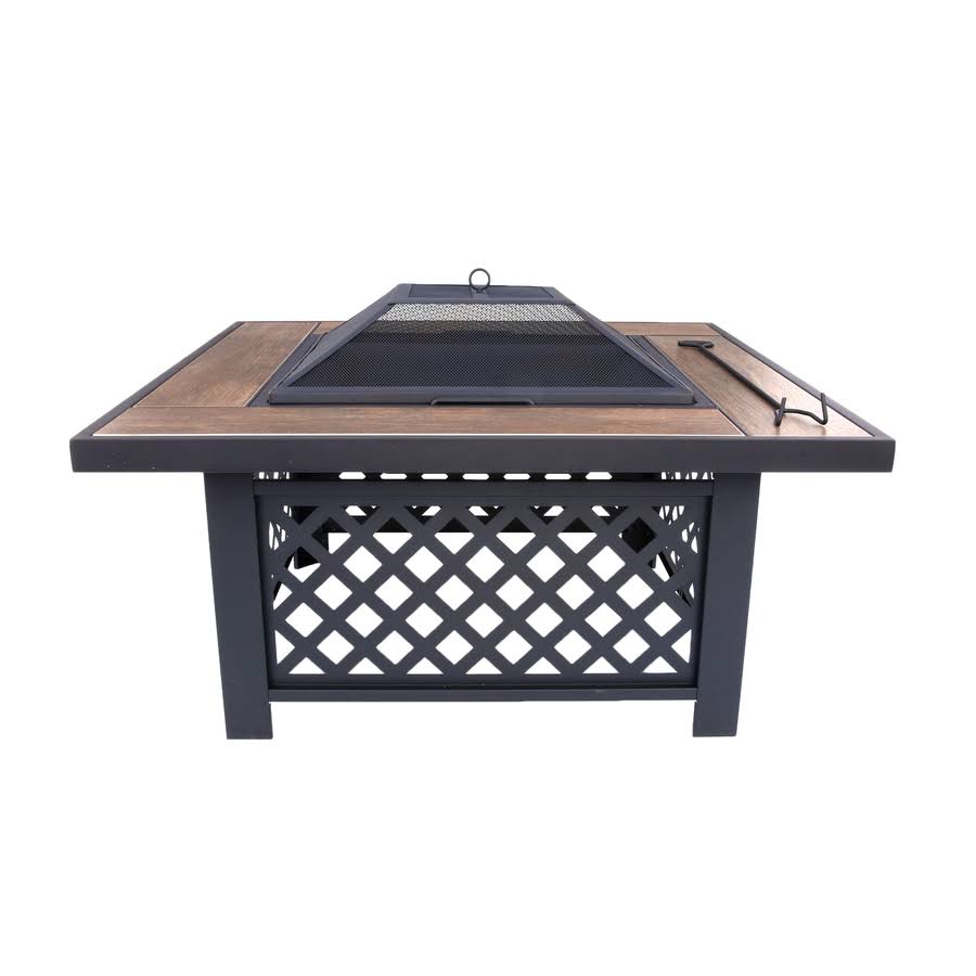 Black Steel Wood-Burning Fire Pit G970