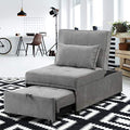 4 in 1 Faux Leather Convertible Sofa Bed with Pillow Y8255