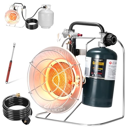 18,000 BTU Portable Propane Heater with 8.8 FT Hose P55936