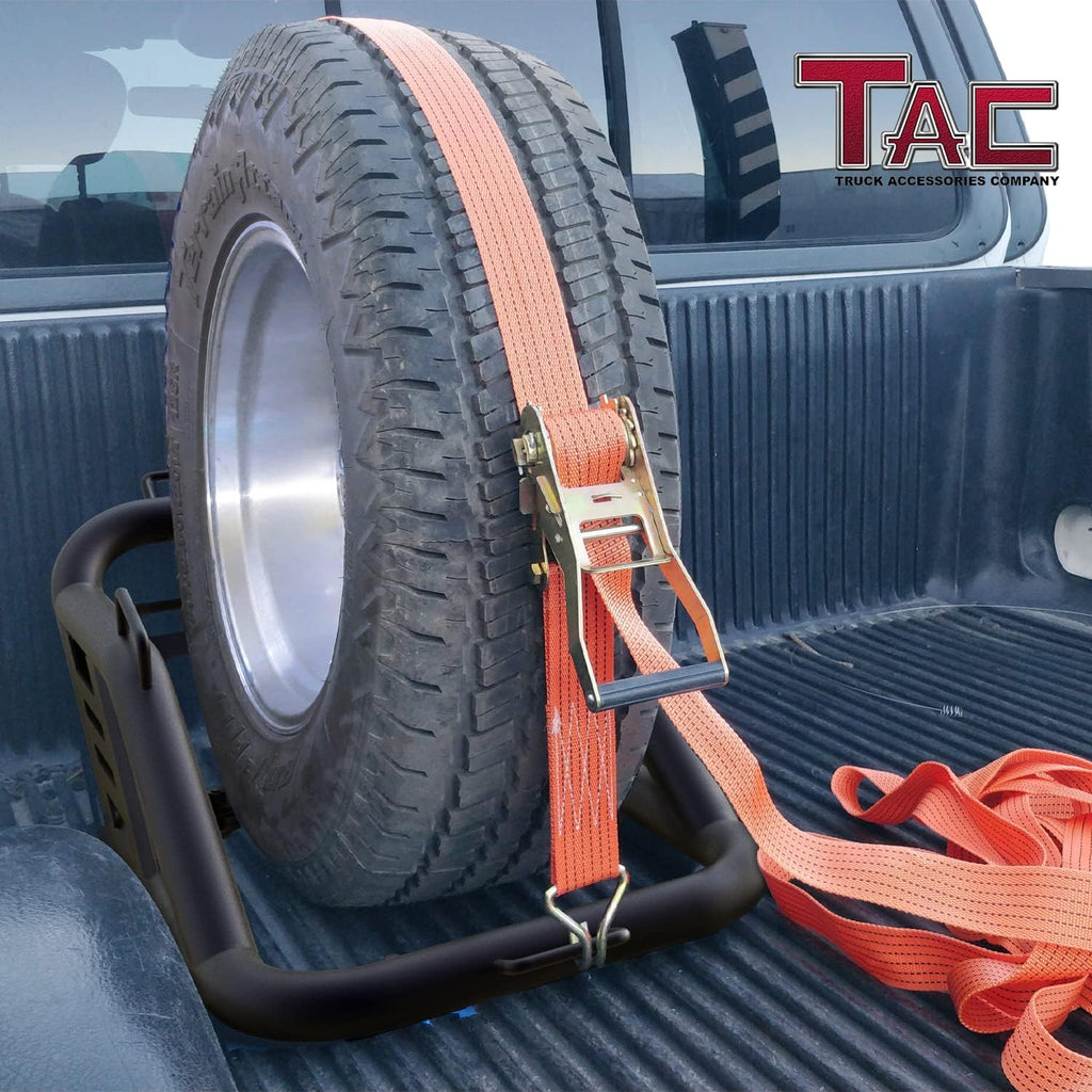 Fine Textured Black Universal Spare Tire Carrier for 40 inch Tire H704