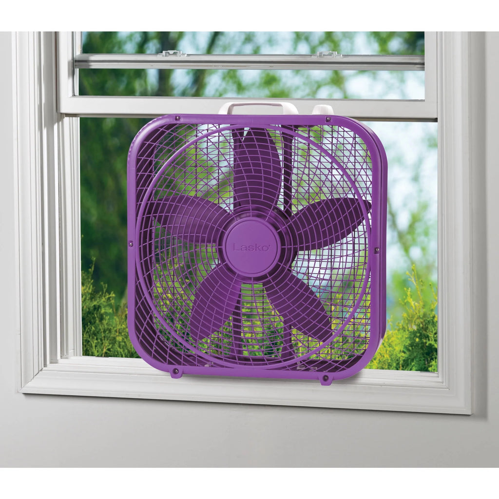 White 20 Box Fan with 3 Speeds E691