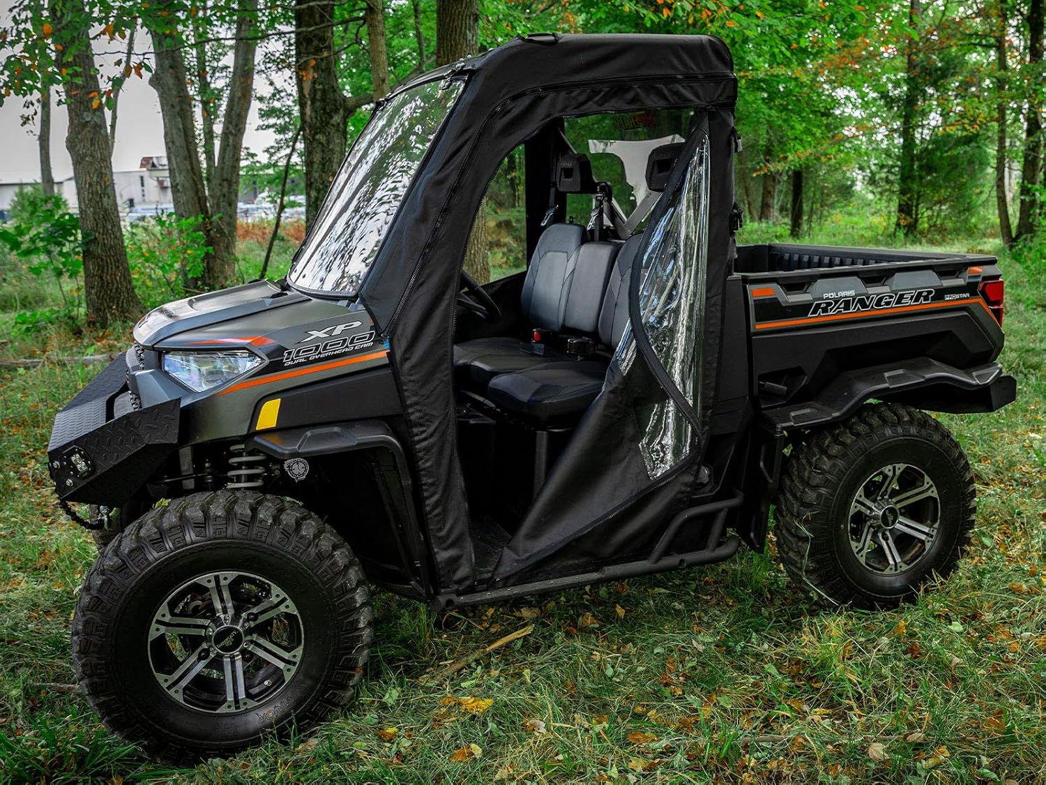 Soft Cab Enclosure Doors - 1 Pair of Front Doors - Resistant to Water, Punctures, and Tears N50912