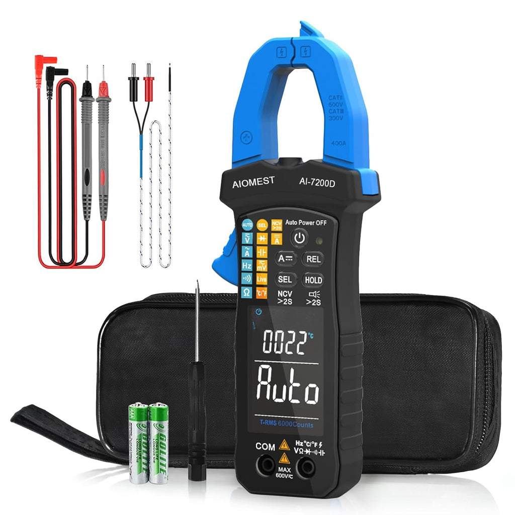 6000 Counts Auto-Range True-RMS Digital Clamp Meter Y585