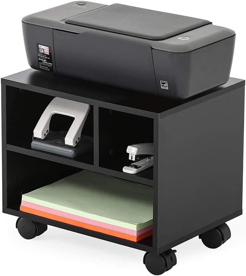 Black Rolling Printer Cart X217282