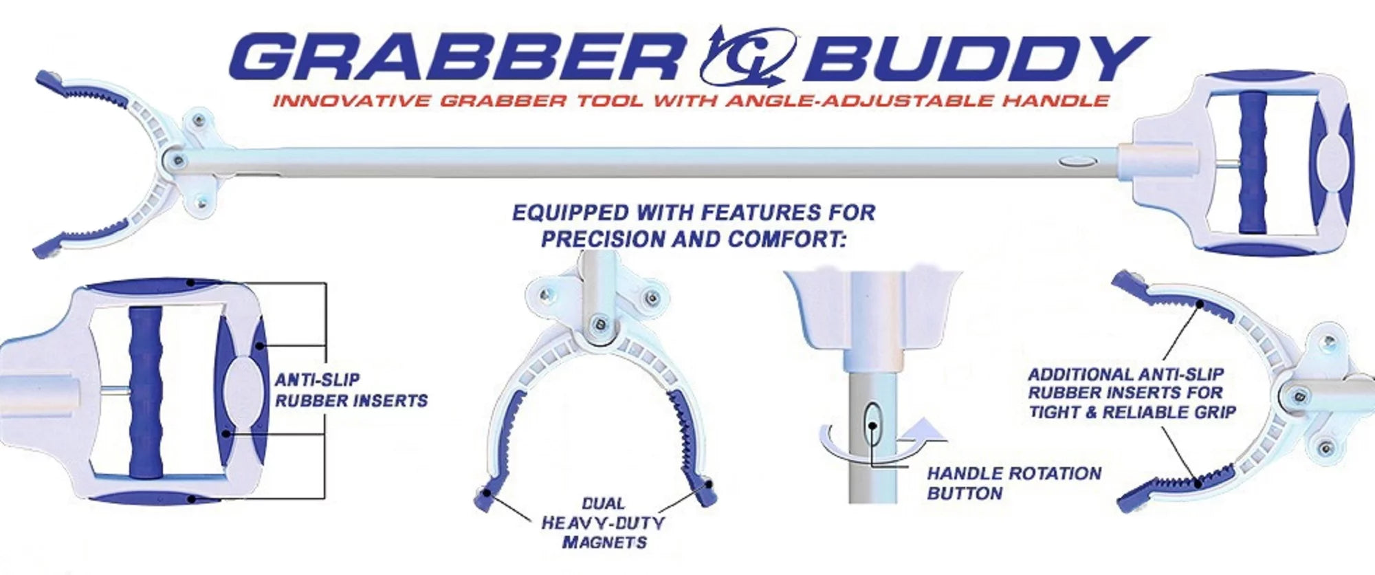 48" Extending Reaching Tool with 2 Heavy-Duty Magnets S797