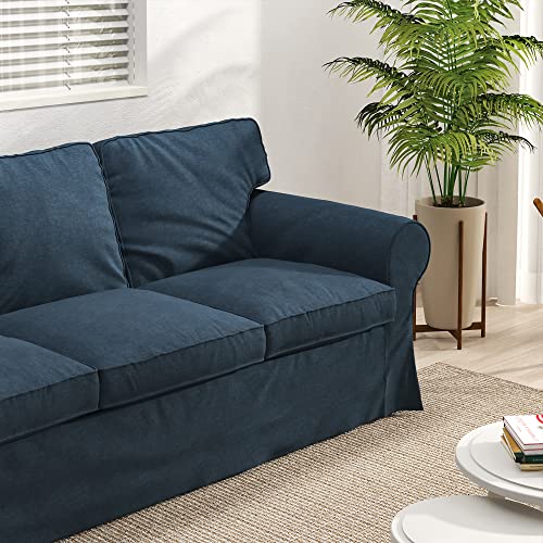 3 Seat Linen Sofa Cover W496380