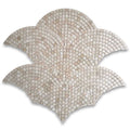 13 x 7 Marble Mosaic Sheet Subway Wall & Floor Tile Q49363