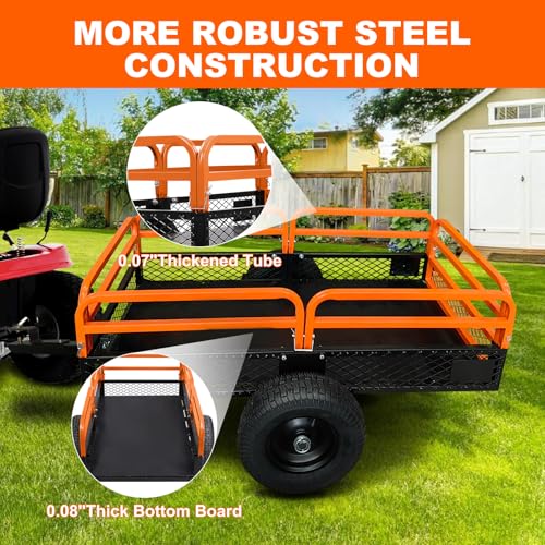 Heavy Duty Steel Utility Garden Cart with Removable Sides R612