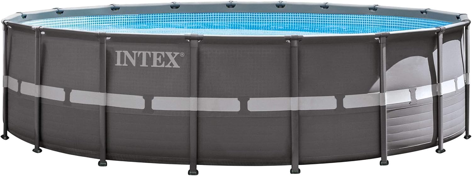 18ft x 52in Ultra Frame Pool Set with Sand Filter Pump, Ladder, Ground Cloth & Pool Cover Q4929