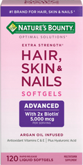 Advanced Hair, Skin and Nail Biotin & Vitamins A, C, & E Softgels, 120 Ct R469689